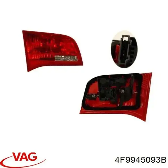 Lampa zespolona tylna lewa wewnętrzna VAG 4F9945093B cena, od 141,46 USD