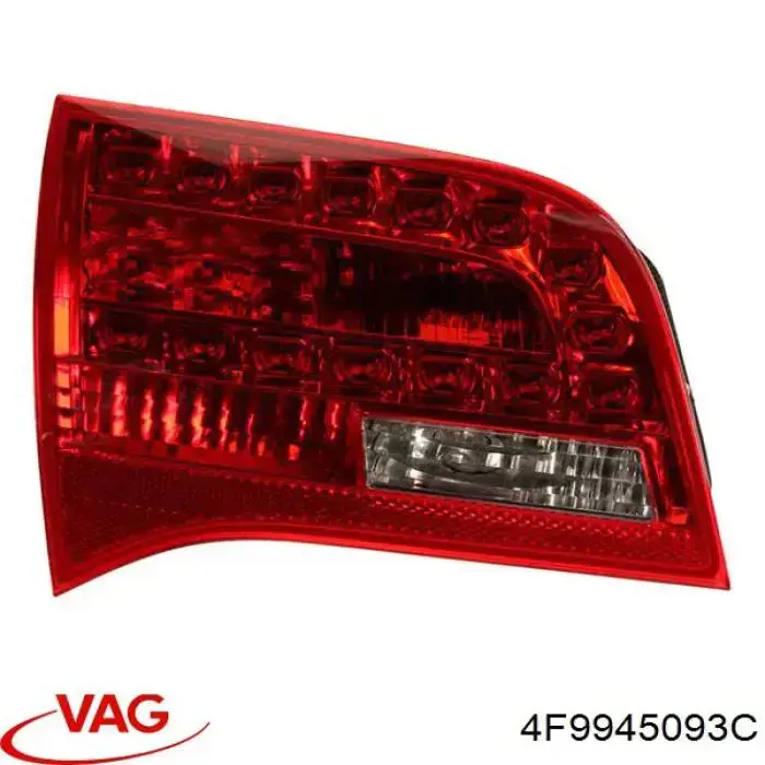 Lampa zespolona tylna lewa wewnętrzna VAG 4F9945093C cena, od 164,36 USD