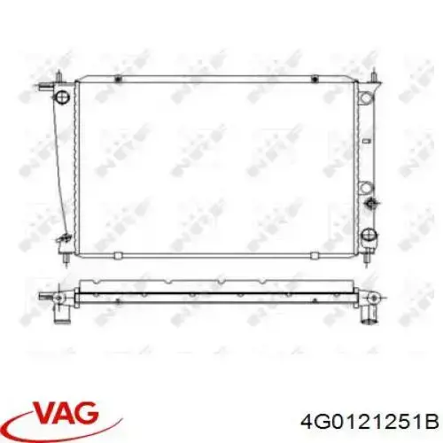 Do koszyka 4G0121251B VAG Chłodnica silnika