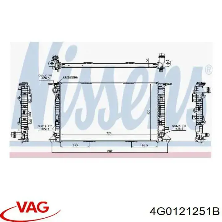 4G0121251B VAG Chłodnica silnika