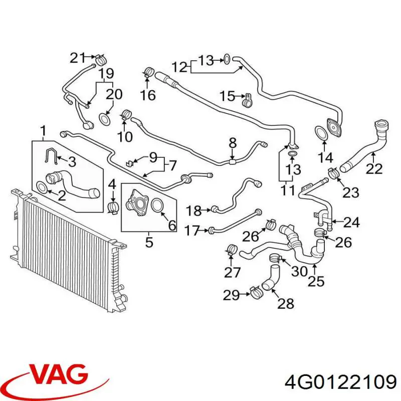  VAG 4G0122109 cena, od 7,84 USD