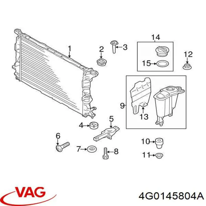 Chłodnica silnika dodatkowa VAG 4G0145804A cena, od 132,21 USD