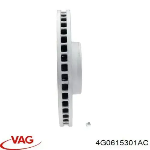Do koszyka 4G0615301AC VAG Tarcza hamulcowa przednia