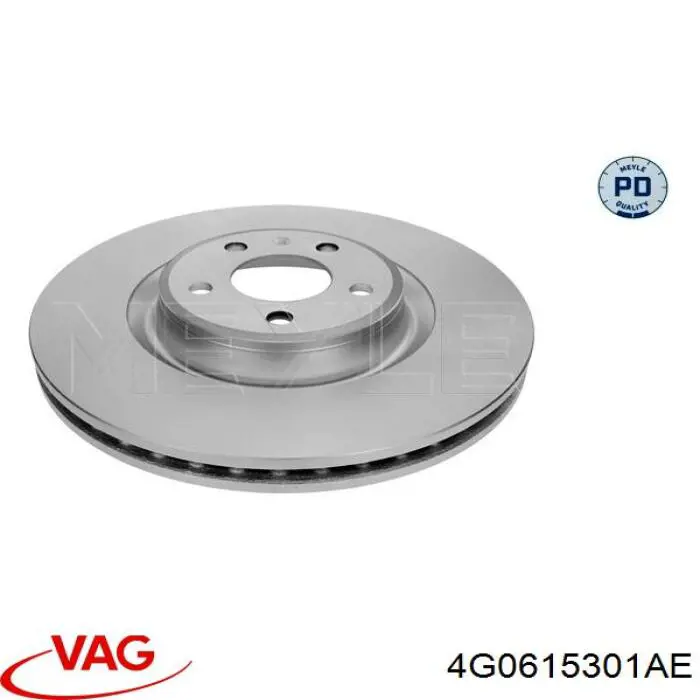 Do koszyka 4G0615301AE VAG Tarcza hamulcowa przednia