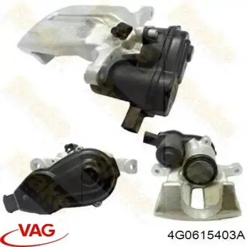 Do koszyka 4G0615403A VAG Zacisk hamulcowy tylny lewy
