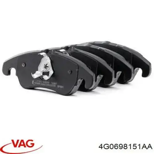 Klocki hamulcowe przednie tarczowe VAG 4G0698151AA cena, od 59,13 USD