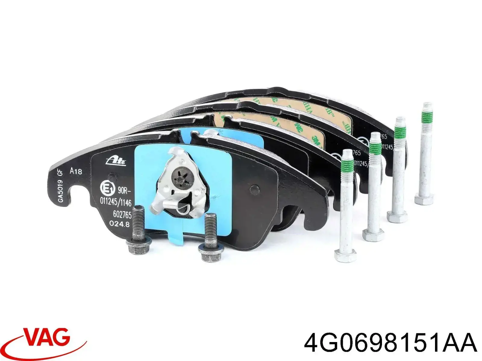Do koszyka 4G0698151AA VAG Klocki hamulcowe przednie tarczowe