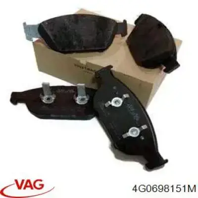 Klocki hamulcowe przednie tarczowe VAG 4G0698151M cena, od 55,95 USD