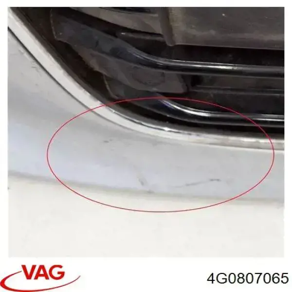 Do koszyka 4G0807065 VAG Zderzak przedni
