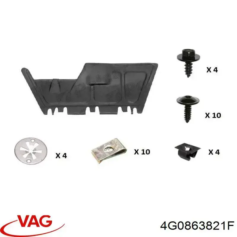 4G0863821F VAG Osłona silnika przednia