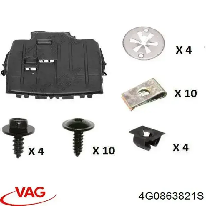 4G0863821S VAG Osłona silnika przednia