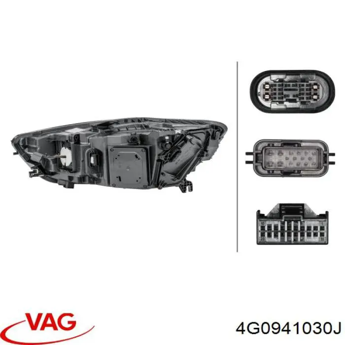 Reflektor prawy VAG 4G0941774N cena, od 6547,74 USD