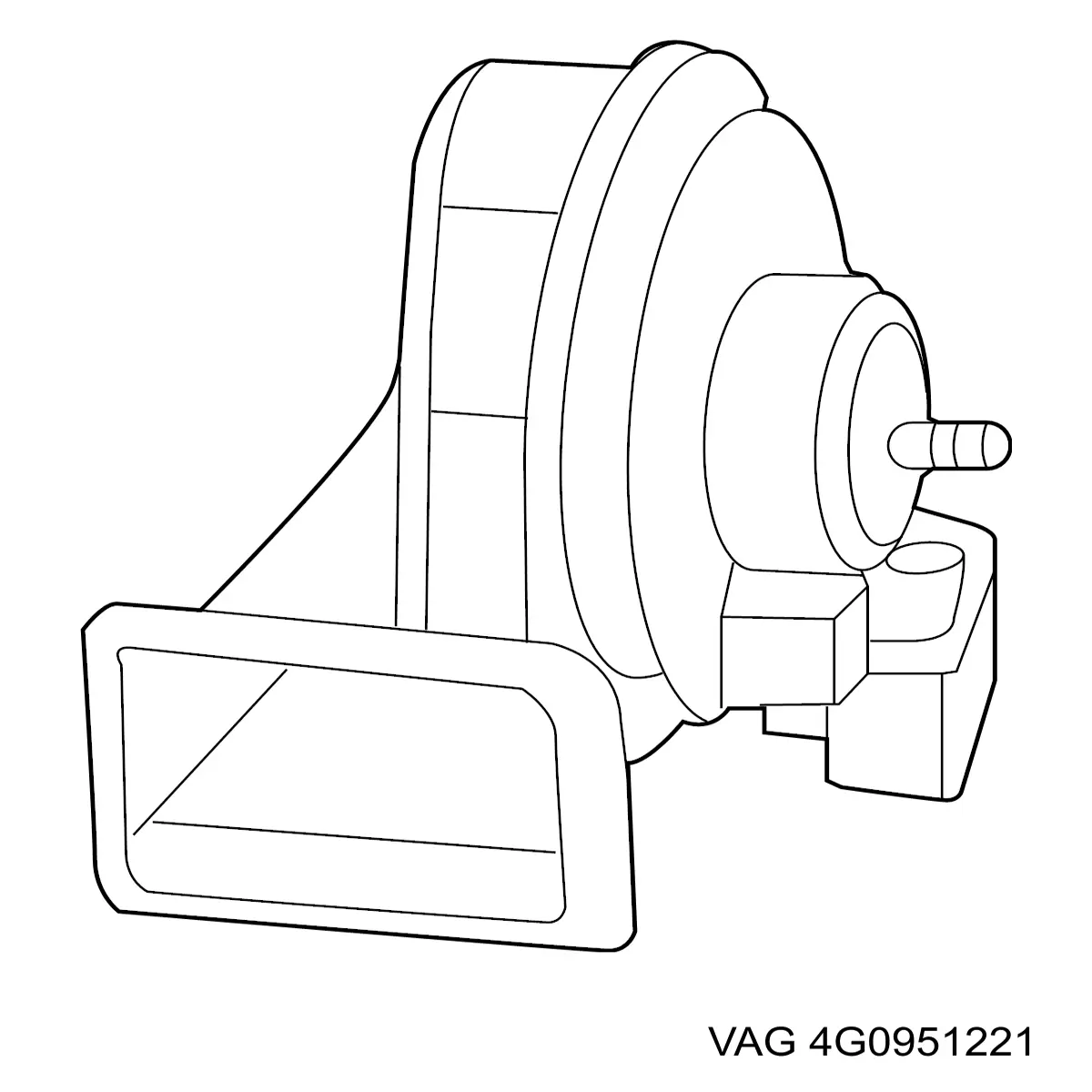 Sygnał dźwiękowy (klakson) VAG 4G0951221 cena, od 34,51 USD