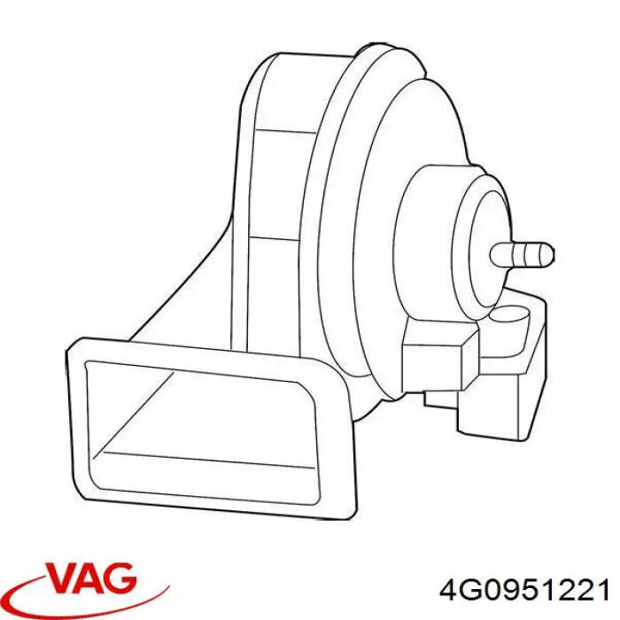 Sygnał dźwiękowy (klakson) 4G0951221 VAG