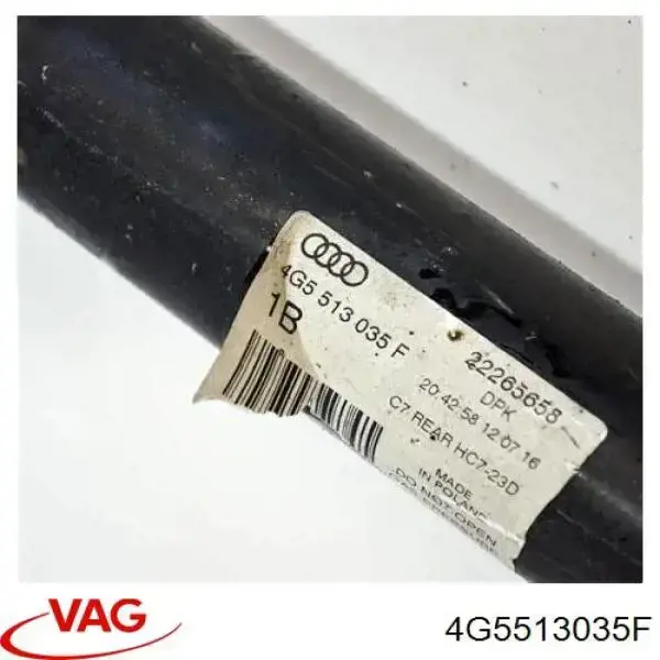 Do koszyka 4G5513035F VAG Amortyzator tylny