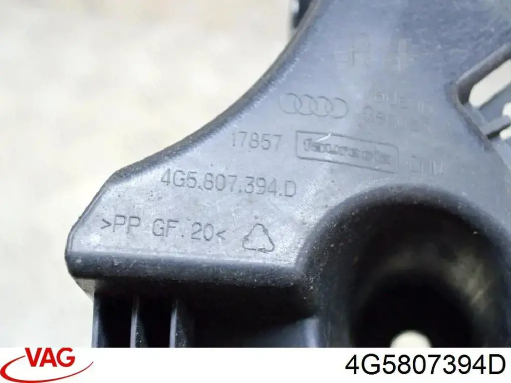 Do koszyka 4G5807394D VAG Wspornik zderzaka tylnego prawy