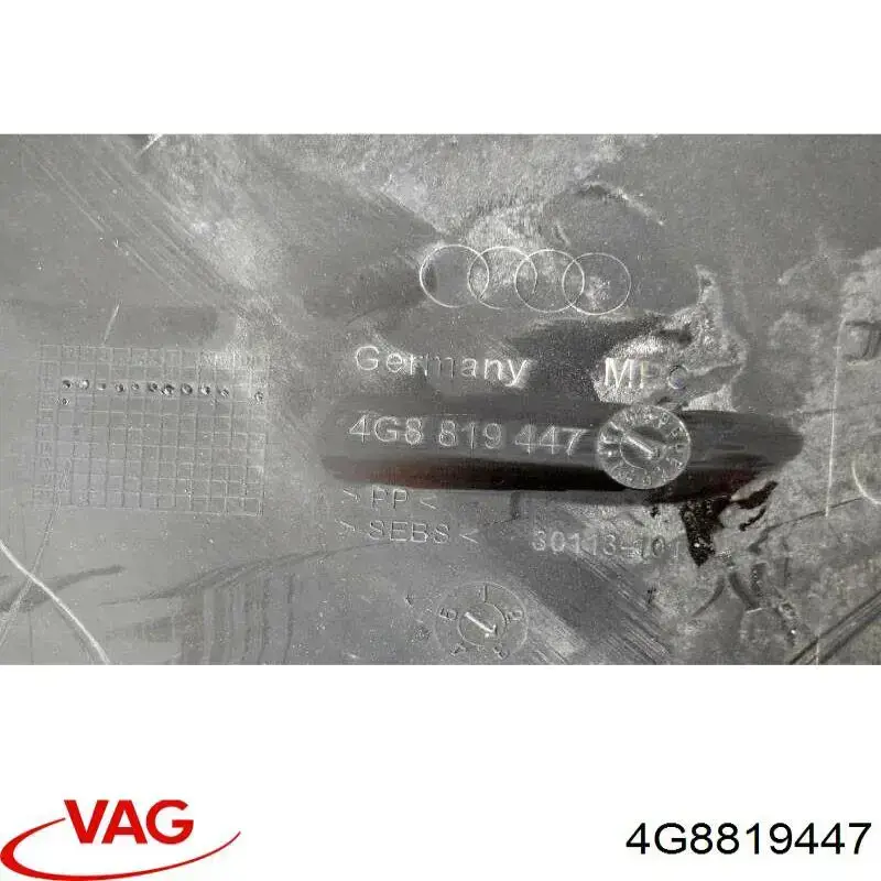 Podszybie szyby czołowej VAG 4G8819447