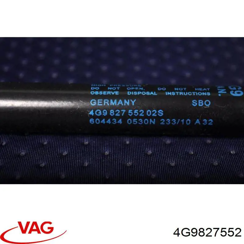 4G9827552 VAG Amortyzator klapy bagażnika (3/5 drzwi-tylnych)