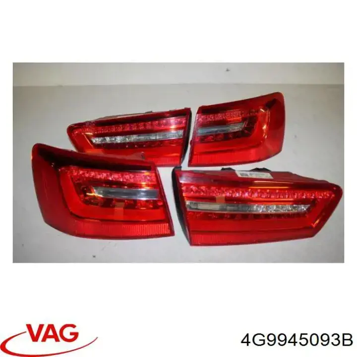 Lampa zespolona tylna lewa wewnętrzna VAG 4G9945093B cena, od 180,47 USD