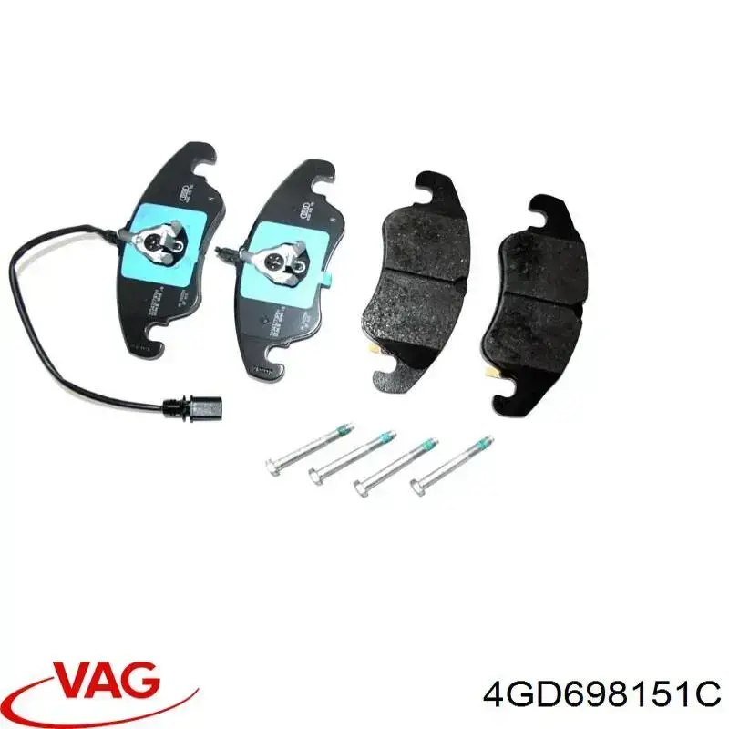 4GD698151C VAG Klocki hamulcowe przednie tarczowe