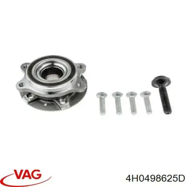 Łożysko piasty przedniej VAG 4H0498625D cena, od 55,23 USD