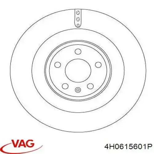 Tarcza hamulcowa tylna VAG 4H0615601P cena, od 198,55 USD