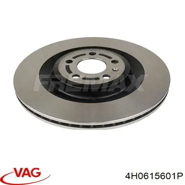 4H0615601P VAG Tarcza hamulcowa tylna