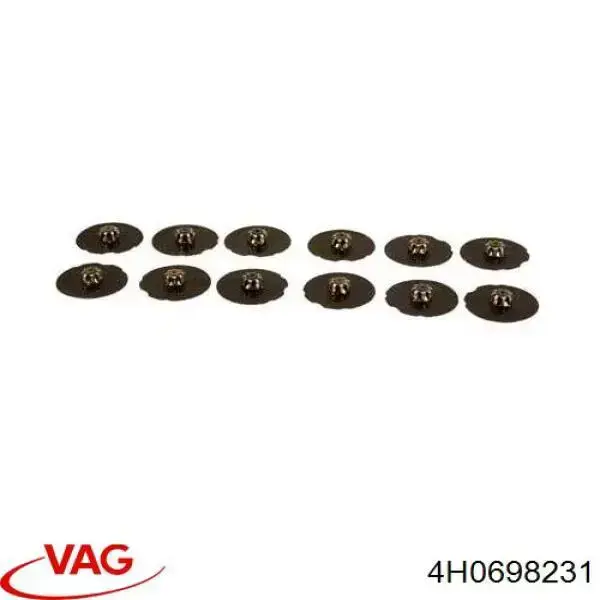 Podkładka przeciwpiskowa mocowania klocków hamulcowych przednia VAG 4H0698231 cena, od 146,98 USD