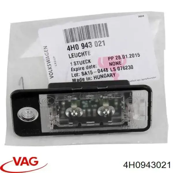 Lampa oświetlenia tylnej tablicy rejestracyjnej VAG 4H0943021 cena, od 22,83 USD
