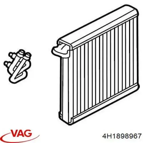 4H1898967 VAG Parownik klimatyzacji