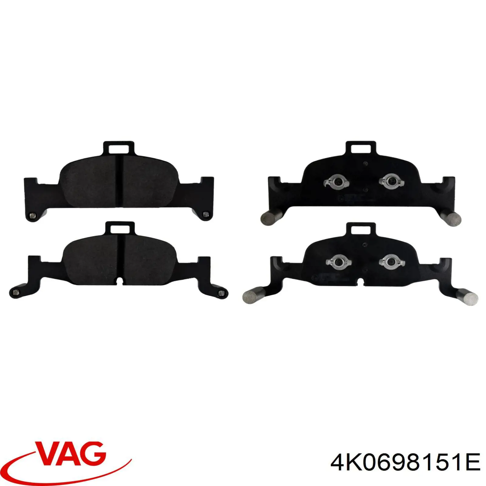4K0698151E VAG Klocki hamulcowe przednie tarczowe