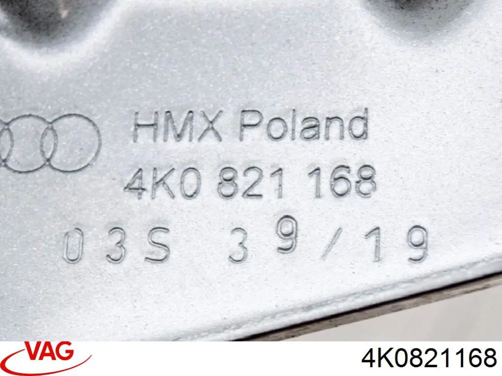 4K0821168 VAG Wspornik górny do mocowania błotnika przedniego prawego