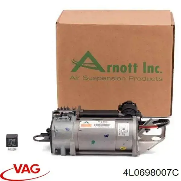 Kompresor zawieszenia pneumatycznego VAG 4L0698007C cena, od 416,39 USD
