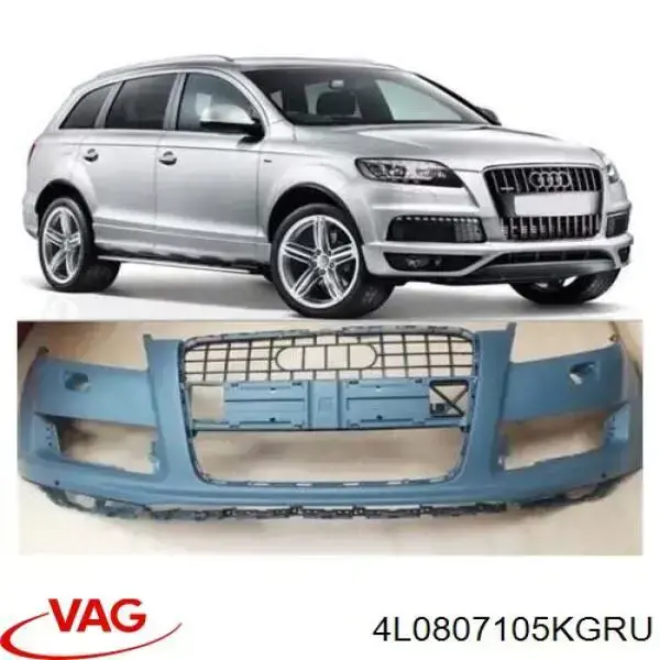 4L0807105KGRU VAG Zderzak przedni
