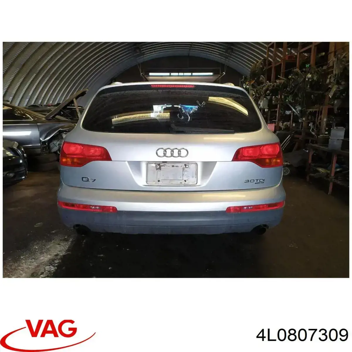 Do koszyka 4L0807309 VAG Wzmocnienie zderzaka tylnego