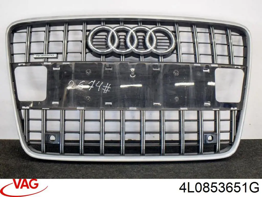 Atrapa chłodnicy VAG 4L0853651G cena, od 260,11 USD