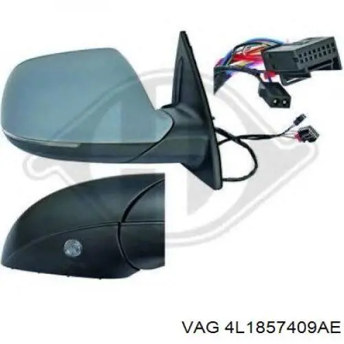 Lusterko wsteczne lewe do Audi Q7  4LB