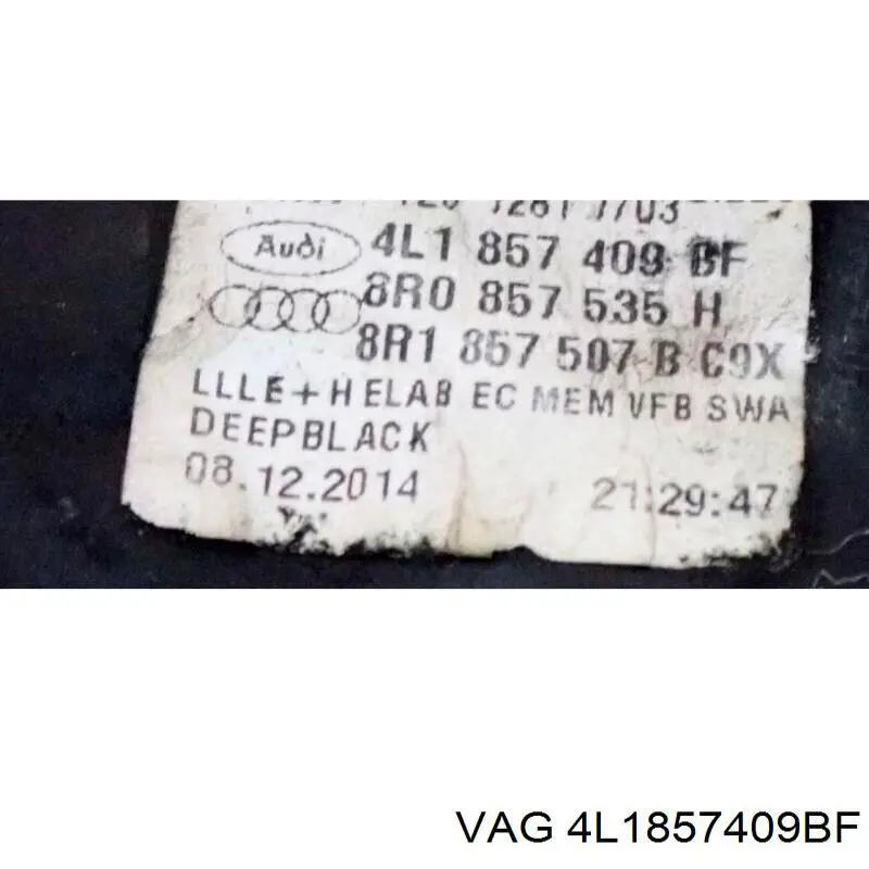 Lusterko wsteczne lewe VAG 4L1857409BF cena, od 338,97 USD