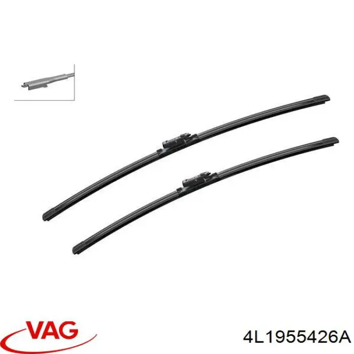 Pióro wycieraczki szyby przedniej pasażera VAG 4L1955426A cena, od 14,77 USD