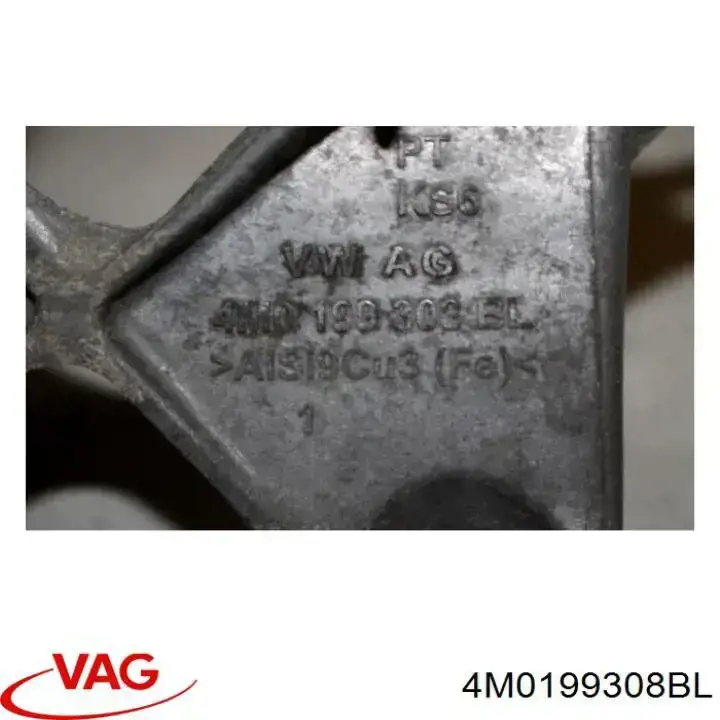 4M0199308BL VAG Wspornik prawej poduszki (podpory) silnika