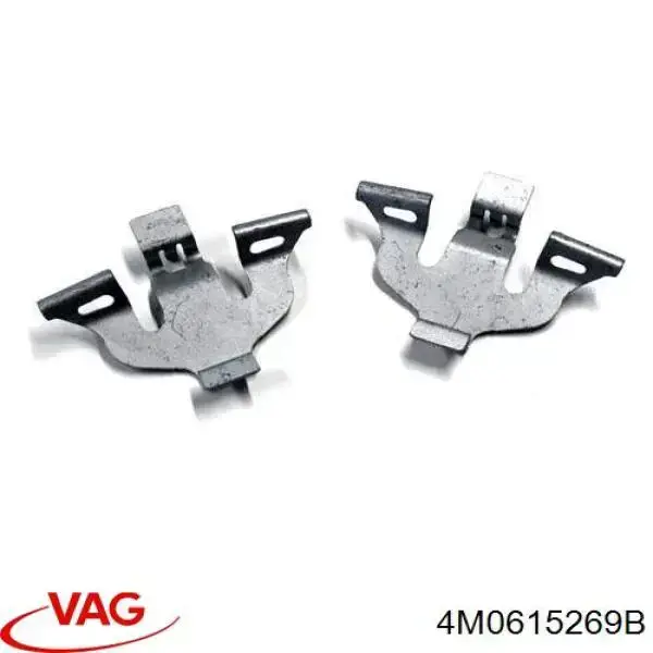 Zestaw sprężynek do mocowania klocków tarczowych przednich VAG 4M0615269B cena, od 15,79 USD