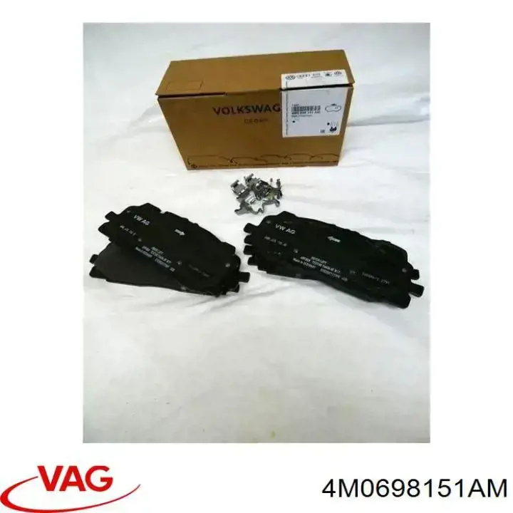 4M0698151AM VAG Klocki hamulcowe przednie tarczowe