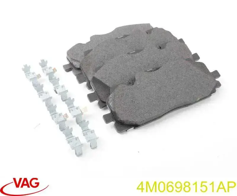 4M0698151AP VAG Klocki hamulcowe przednie tarczowe