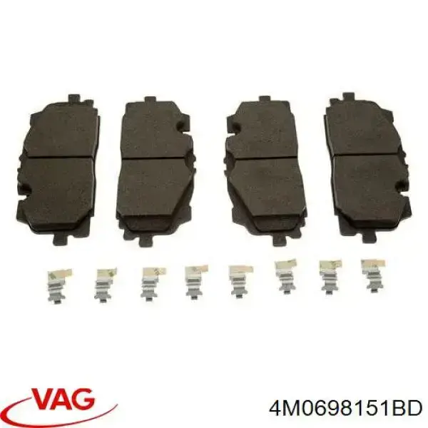 Klocki hamulcowe przednie tarczowe VAG 4M0698151BD cena, od 47,84 USD