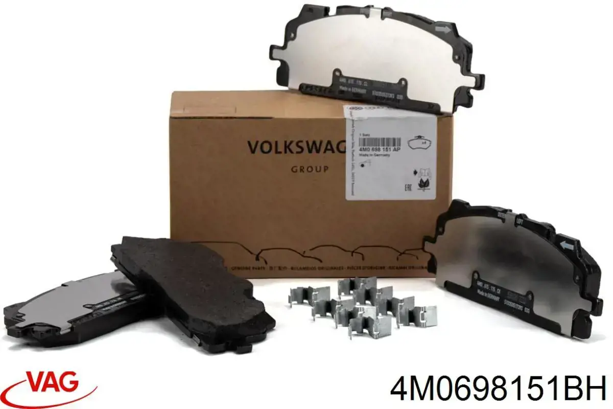 Klocki hamulcowe przednie tarczowe VAG 4M0698151BH cena, od 45,30 USD