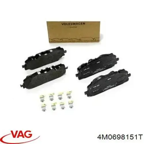 4M0698151T VAG Klocki hamulcowe przednie tarczowe