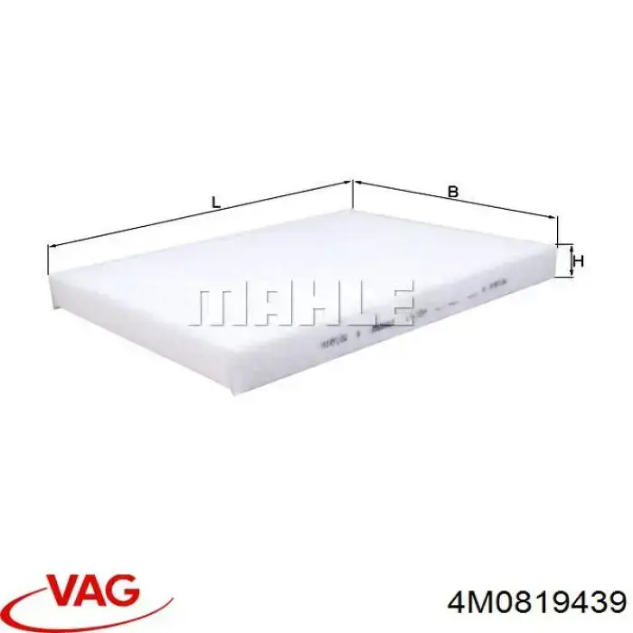 Filtr kabiny 4M0819439 VAG