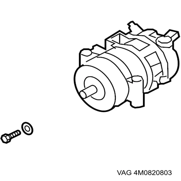 Sprężarka klimatyzacji 4M0820803 VAG