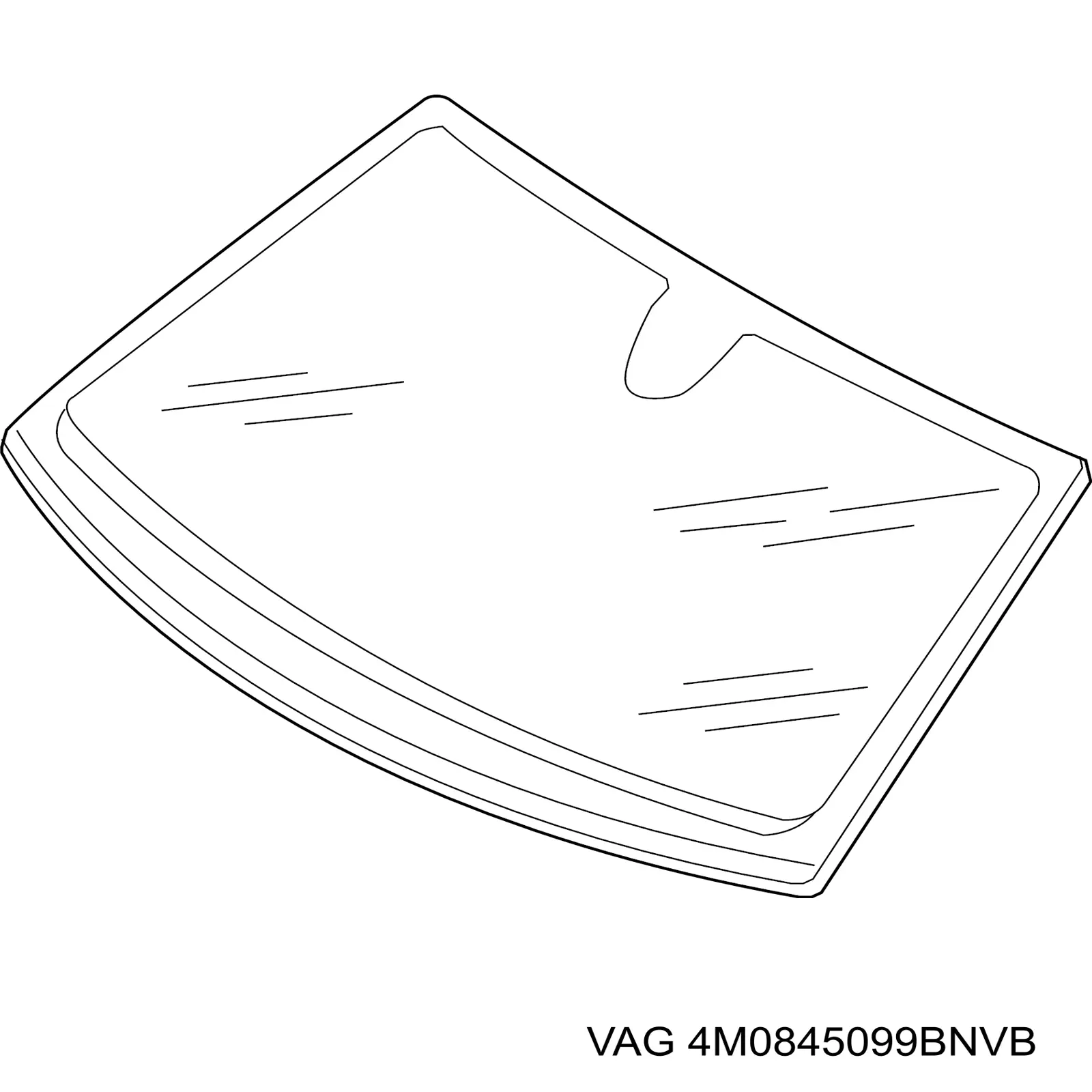 4M0845099BNVB VAG Szyba przednia