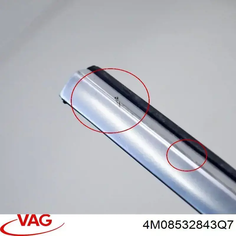 Do koszyka 4M08532843Q7 VAG Listwa ochronna szyby drzwi przednich prawych